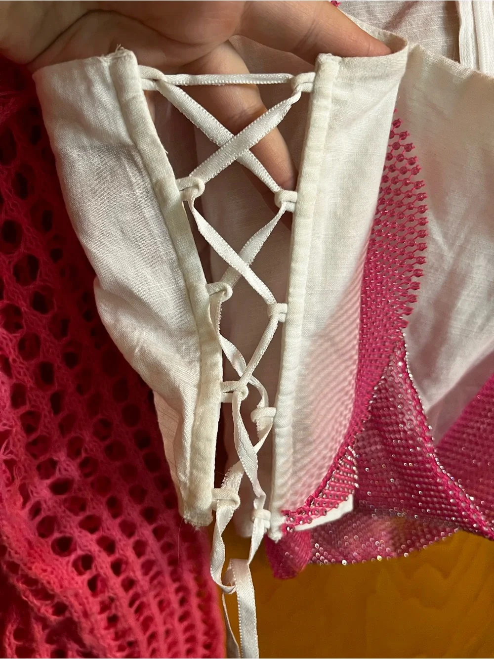 Abercrombie & Fitch white corset